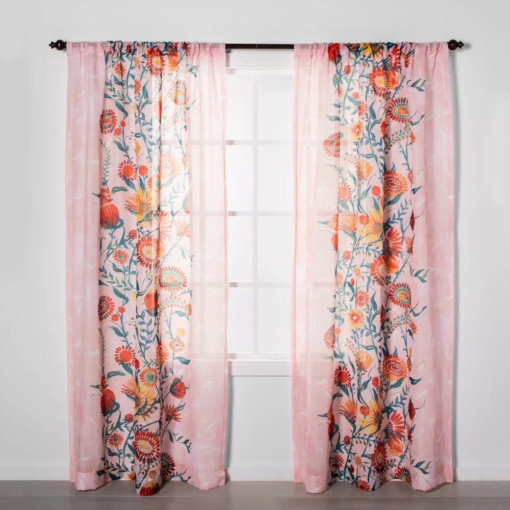 Rare Opalhouse by Jungalow Floral Daisy Curtains 54”x95” (2 panels)